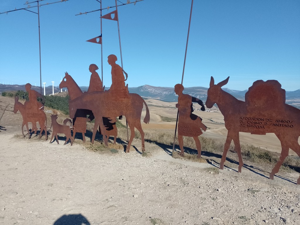 Pilgrim landmark, Alto del Perdon: page 45