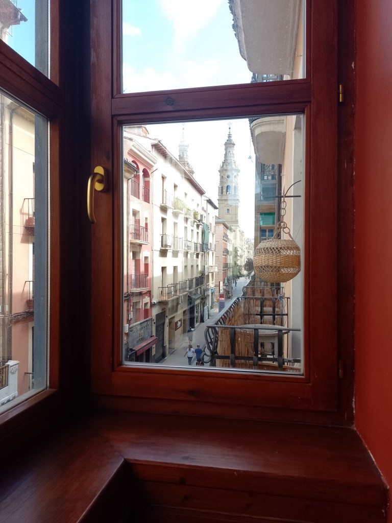 My balcony in hostel La Bilbaina: page 80